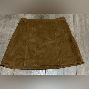 Abercrombie & Fitch Brown suede skirt size 0